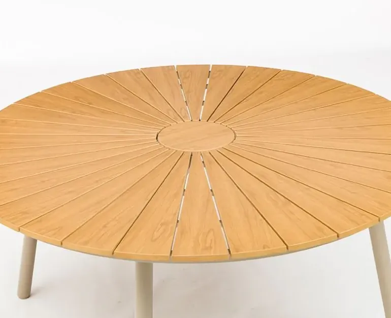 DaneLine Adam Nonwood Havemøbelsæt Ø150 cm - Latte