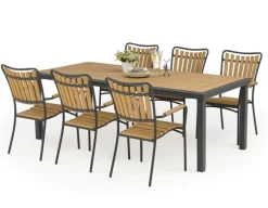 DaneLine Adam Nonwood Havemøbelsæt 102x216 cm - Grå