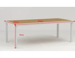 DaneLine Adam Nonwood Havemøbelsæt 102x216 cm - Hvid