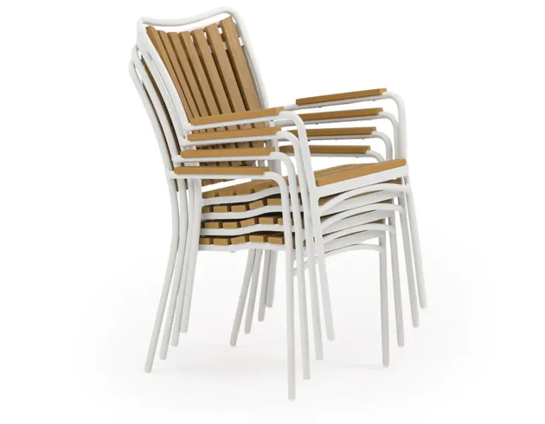DaneLine Adam Nonwood Havemøbelsæt 102x216 cm - Hvid
