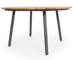 DaneLine Eva Havebord Ø130 cm - Kerneteak / Grå