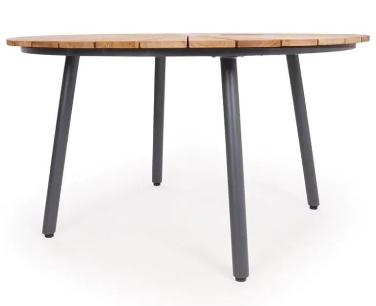 DaneLine Eva Havebord Ø130 cm - Kerneteak / Grå