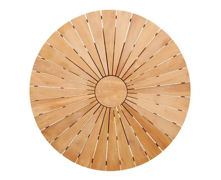 DaneLine Eva Havebord Ø130 cm - Kerneteak / Grå