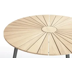DaneLine Eva Havebord Ø110 cm - Kerneteak / Grå