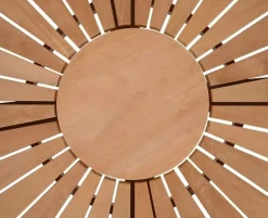 DaneLine Eva Havebord Ø110 cm - Kerneteak / Grå