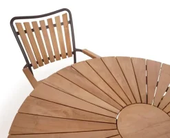 DaneLine Eva Havemøbelsæt Teak - Ø110 cm - Grå