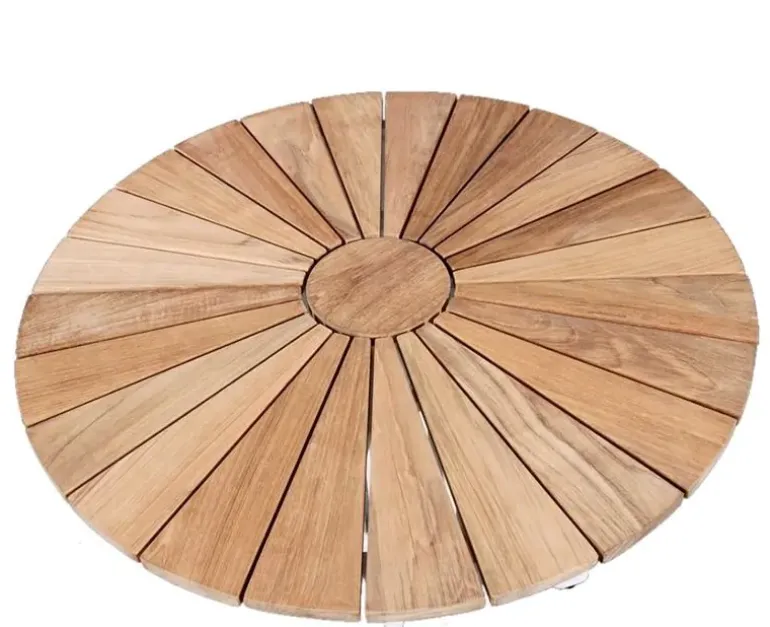 DaneLine Eva Teak Cafésæt - Ø70 cm - Hvid