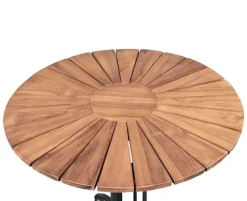 DaneLine Eva Teak Cafésæt - Ø70 cm - Grå