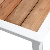 DaneLine Eva Teak Havebord - 102x219 cm - Hvid