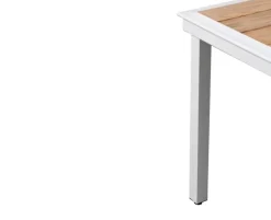 DaneLine Eva Teak Havebord - 102x219 cm - Hvid
