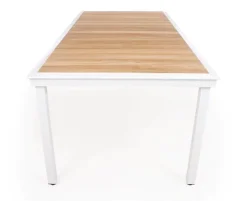 DaneLine Eva Teak Havebord - 102x219 cm - Hvid
