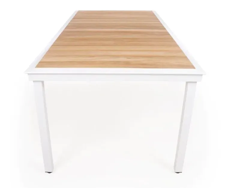 DaneLine Eva Teak Havebord - 102x219 cm - Hvid