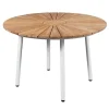 DaneLine Eva Teak Havemøbelsæt - Ø110 cm - Hvid