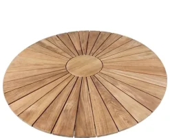 DaneLine Eva Teak Havemøbelsæt - Ø110 cm - Hvid