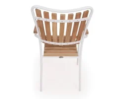 DaneLine Eva Teak Havemøbelsæt - Ø110 cm - Hvid
