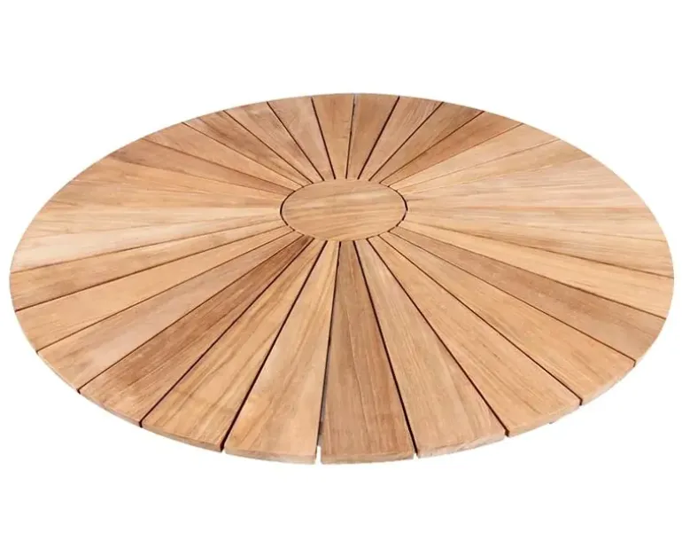 DaneLine Eva Teak Havemøbelsæt - Ø130 cm - Hvid