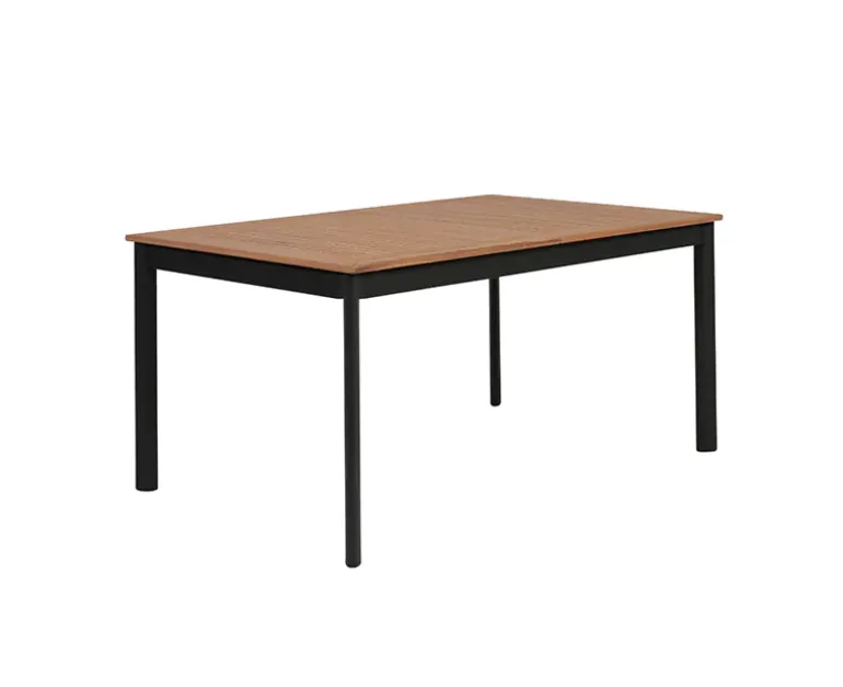 Dayton udtræksbord 100x150/200 cm - Mørk Grå / Kerneteak