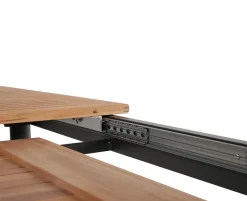 Dayton udtræksbord 100x200/280 cm - Mørk Grå / Kerneteak