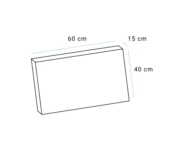 Elise Halvpalle Ryghynde 60 cm EASY DRY - Grå