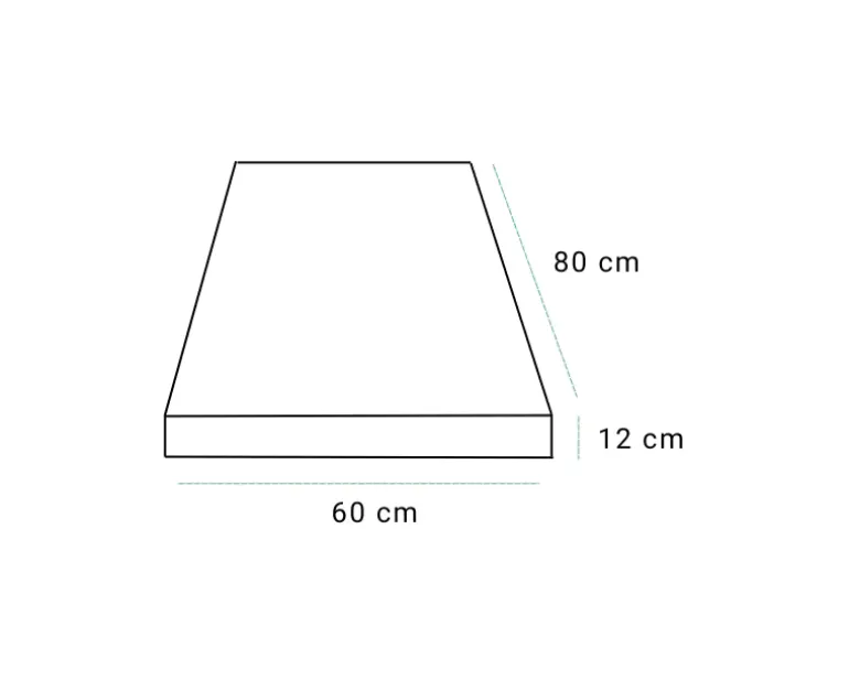 Elise Halvpalle Sædehynde 60 cm EASY DRY - Mørk Sand