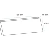 Elise Pallehynde Ryg 120 cm EASY DRY - Lys Sand/Grå Struktur