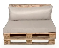 Elise Pallehynde Ryg 120 cm EASY DRY - Lys Sand/Grå Struktur