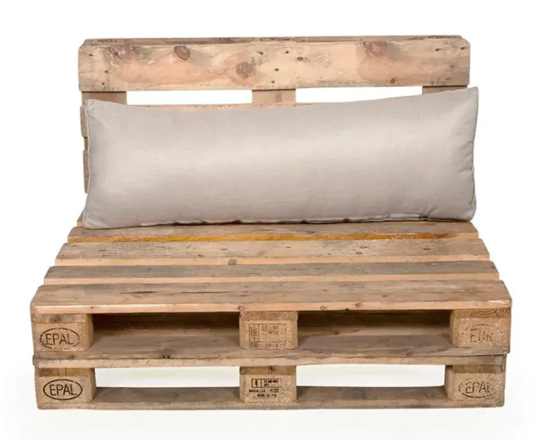 Elise Pallehynde Ryg 120 cm EASY DRY - Lys Sand/Grå Struktur