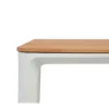 Firenze havebord 90x200 cm - Hvid / Kerneteak