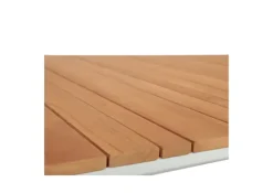Firenze havebord 90x200 cm - Hvid / Kerneteak