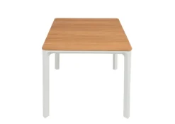 Firenze havebord 90x200 cm - Hvid / Kerneteak