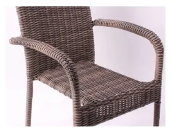 Gine Stabelstol 1/2 rund flet - Dusty