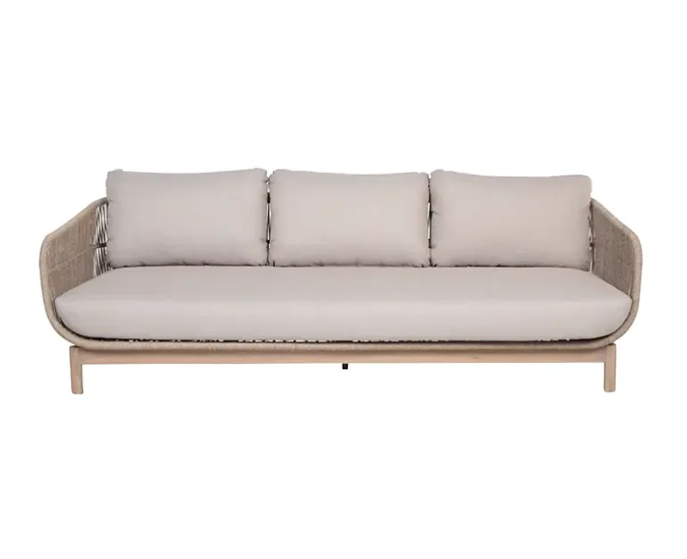 Helena 3-personers Havesofa - Lys Sand