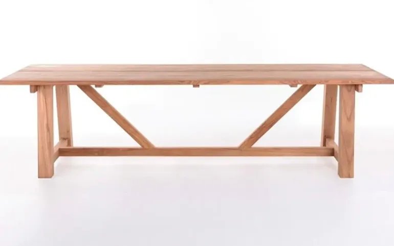 Hercules Manja Havemøbelsæt m/8 stole - 100x290 - Kerneteak