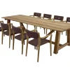 Hercules Tonka Havemøbelsæt m/8 stole - 100x290 - Kerneteak