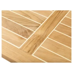 Hvid Hyndeboks med teak låg