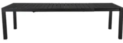 Liam Udtræksbord 100x205/275 cm alu/polywood sort/sort