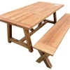 Lincoln Bord Recycled 200x100 cm - Teak