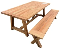 Lincoln Bord Recycled 200x100 cm - Teak