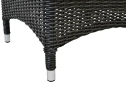 Lind Sidebord Polyrattan 50x50 - Sort