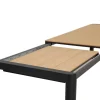 Lohals Udtræksbord 95 x 205/275 cm - Mørkegrå/Nonwood