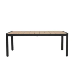 Lohals Udtræksbord 95 x 205/275 cm - Mørkegrå/Nonwood