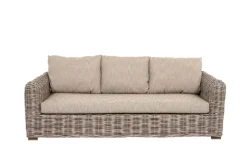 Macao 3-personers havesofa - Naturrattan