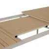 Malmø Andrea Havemøbelsæt til 4 personer - 100x180/235 cm - Gråhvid