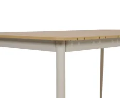 Malmø Geneve Havemøbelsæt med 4 stole - 100x160 cm - Gråhvid