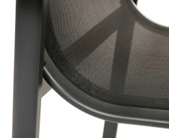 Malmø Havemøbelsæt m/6 Stabelstole 100x200 cm - Mørkegrå
