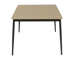 Malmø Havemøbelsæt med 4 positionsstole - 100x160 cm - Mørkegrå