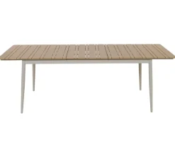 Malmø Sonja Havemøbelsæt til 4 personer - 100x180/235 cm - Gråhvid