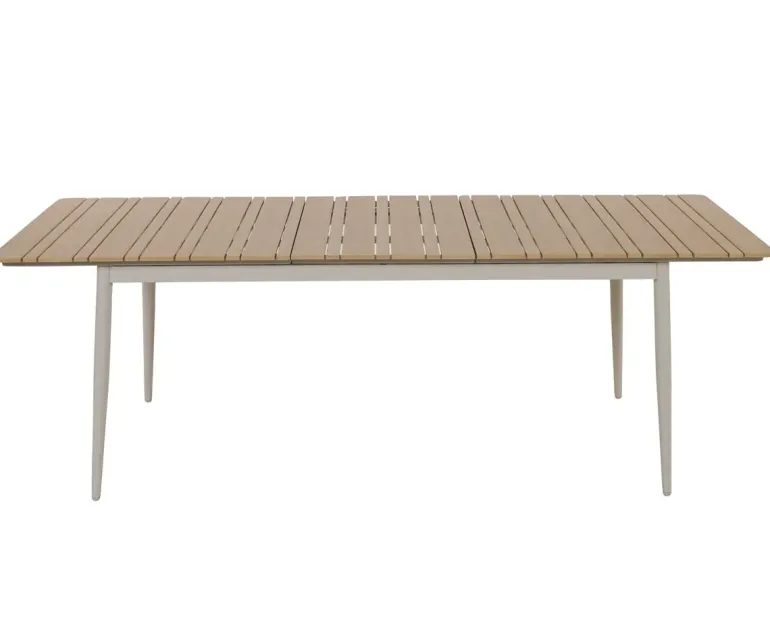 Malmø Sonja Havemøbelsæt til 4 personer - 100x180/235 cm - Gråhvid