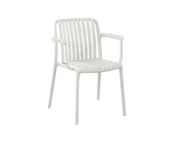 Malmø Sonja Havemøbelsæt til 4 personer - 100x180/235 cm - Gråhvid