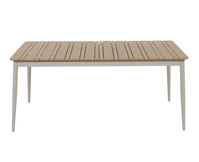 Malmø Sonja Havemøbelsæt til 4 personer - 100x180/235 cm - Gråhvid